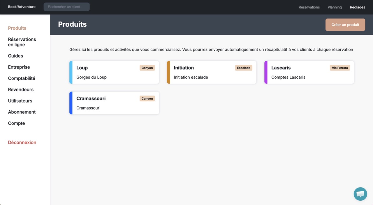 Aperçu du site Book Adventure